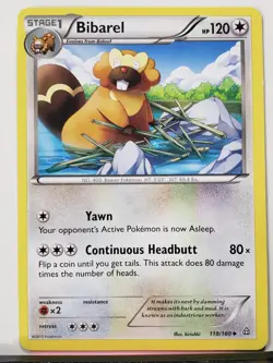 Bibarel 118/160 - LP - XY Primal Clash Pokemon Card $2 Combined Shipping - Image 1