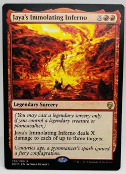 MTG Jaya's Immolating Inferno Dominaria Regular - Image 1