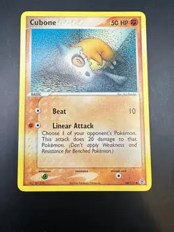 Pokemon EX Fire Red Leaf Green Cubone Card 60/112 Non Holo Common - Image 1