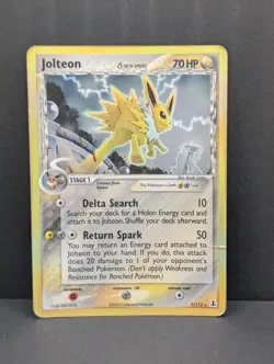 Jolteon 7/113 Delta Species Holo Ultra Rare Pokemon TCG Nintendo MP - Image 1