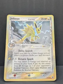 Jolteon 7/113 Delta Species Holo Ultra Rare Pokemon TCG Nintendo MP - Image 3