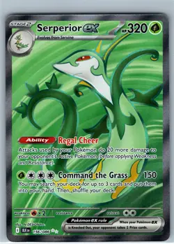 Pokemon TCG Serperior EX 156/086 Black Bolt Ultra Rare S&V NM - Image 1