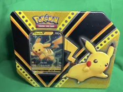Pokemon Costco 3 V Tin Set Pikachu Tyranitar Eternatus Sealed - Image 3