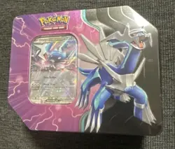 Pokemon TCG: Azure Legends Dialga ex Tin (Factory Sealed) in hand - Image 1