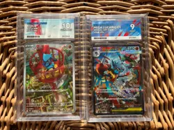 Pokemon TCG Mega Lucario 088/063 & Riolu 068/063 Full Arts Graded - Image 1