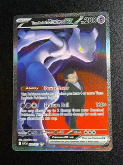2026 Ascended Heroes Pokemon TCG - Team Rocket's Mewtwo ex 281/217 SIR NM - Image 3