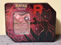 Team Rocket Tin [Team Rocket's Mewtwo ex] Pokemon TCG - Factory Sealed New - Image 1
