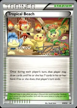 Pokemon Tropical Beach BW50 BW Black Star Promo World Championship Deck NM - Image 1