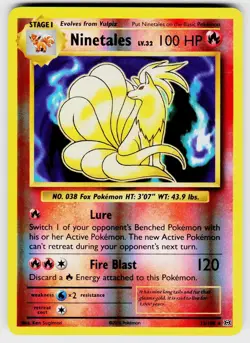 NINETALES 15/108 HOLO R EVOLUTIONS POKEMON NM/M - Image 1