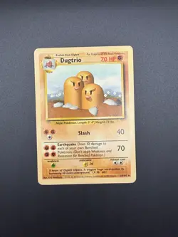 Pokemon Dugtrio Rare Base Set 019/102 LP - Image 1