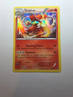 Delphox 13/124 Pokemon TCG XY Fates Collide Holo Rare NM - Image 1