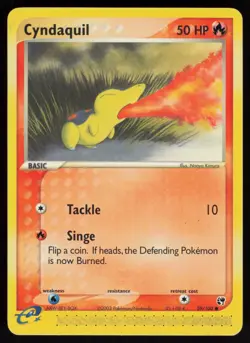 E-Reader Cyndaquil 59/100 Sandstorm Naoyo Kimura Pokemon TCG Card - Image 1