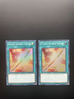 Yugioh Golden Bamboo Sword SHVA-EN054 Super Rare 1st Edition NM/LP X2 - Image 1