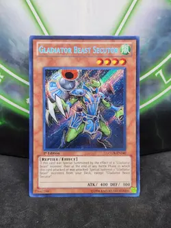 Yugioh Gladiator Beast Secutor LCGX-EN240 Secret Rare 1st Edition NM - Image 1