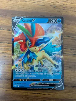 Pokemon TCG Keldeo V Sword & Shield 053/202 Holo Ultra Rare - Image 1