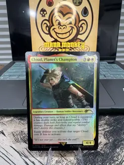 Cloud, Planet's Champion, Foil Promo Final Fantasy, MTG NM Condition - Image 1