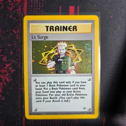 Lt. Surge - 17/132 - Gym Heroes - Holo Rare - Pokemon TCG - NM - Image 1