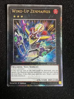 RA04-EN168 - Wind-Up Zenmaines Quarter Century Rare - YuGiOh - Image 1