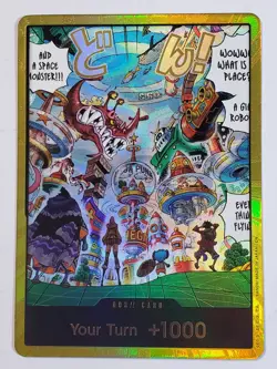 ONE PIECE TCG OP14 GOLD DON!! Card Egghead Island -The Azure Sea’s Seven English - Image 1