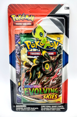 Pokemon TCG Evolving Skies Umbreon & Chilling Reign Blister 2 Pack w/ Celebi Pin - Image 1