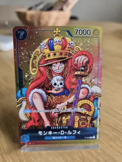 One Piece CCG Monkey.D.Luffy 2nd Anniversary Promo P-043 NM Condition Japanese - Image 1