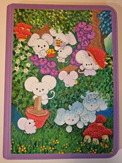 Hand painted Vault X 9 Pocket Trading Card Binder - Image 1