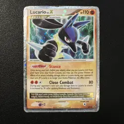 Lucario LV.X Diamond & Pearl Black Star Promo Holo Card DP12 - Image 1