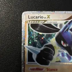 Lucario LV.X Diamond & Pearl Black Star Promo Holo Card DP12 - Image 2
