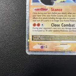 Lucario LV.X Diamond & Pearl Black Star Promo Holo Card DP12 - Image 4