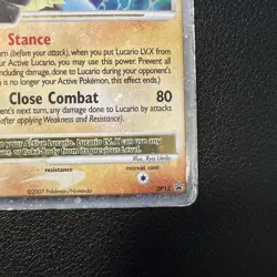 Lucario LV.X Diamond & Pearl Black Star Promo Holo Card DP12 - Image 5