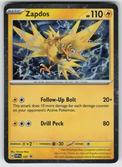 Zapdos - 157 Promo SV: Scarlet & Violet Promo Cards 157 Pokemon - Image 1