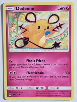Dedenne 88/131 LP - Forbidden Light Pokemon Card - Tomokazu Komiya Art - Image 1