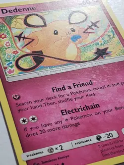 Dedenne 88/131 LP - Forbidden Light Pokemon Card - Tomokazu Komiya Art - Image 2