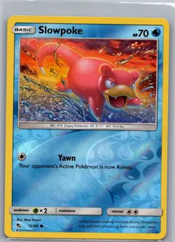 Slowpoke 12/68 Reverse Holo Hidden Fates - Pokemon Card - NM - Image 1