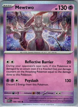 Mewtwo 150/165 Holo SV: Scarlet & Violet 151 - Pokemon Card - NM - Image 1