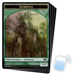 ELEMENTAL TOKEN(21/36) X4 Commander 2014 Magic MTG MINT CARD - Image 1