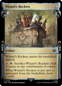 MTG - Wizards Rockets - Silver Foil - Lord of the Rings Magic the Gathering - Image 1