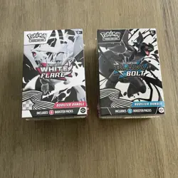 SEALED Pokemon TCG White Flare And Black Bolt Booster Bundle - Image 1