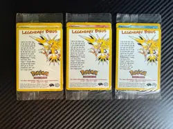 POKEMON SEALED ALL 3 Movie Promo Legendary Birds Zapdos Moltres Articuno WOTC - Image 1