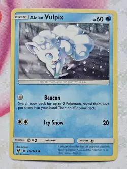 Alolan Vulpix 21a/145 Promo Alternate Art Holo Pokemon TCG - Image 1