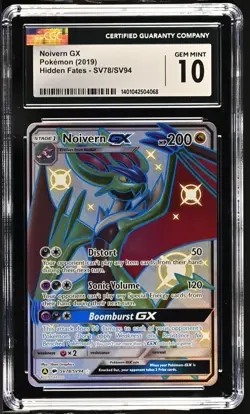 Pokemon Noivern GX SV78/SV94 Hidden Fates Shiny Vault Holo CGC 10 TCG - Image 1