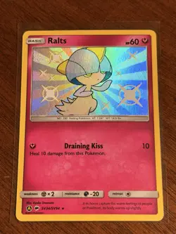 Pokemon Ralts SV34/SV94 Shiny Holo Hidden Fates: Shiny Vault NM - Image 1