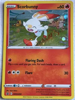 Scorbunny (Cosmos Holo) SWSH244 Holo P Sword & Shield Promo - Image 1