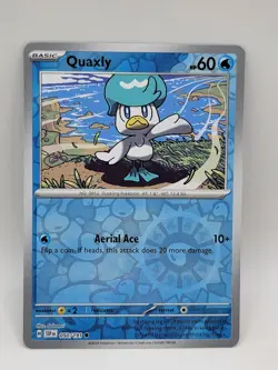 Pokemon SV08: Surging Sparks #050/191 Quaxly Reverse Holo - Image 1