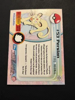 2000 Topps Series 1 Pokemon: Persian #53 - NM (blue Lable) - Image 4