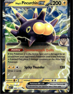 Hop's Pincurchin ex 068/217 Ascended Heroes Double Rare Pokemon TCG - Image 1