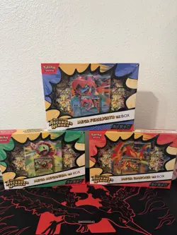 3 Pokemon TCG Ascended Heroes Mega ex Box Bundle Feraligatr Emboar Meganium New - Image 1