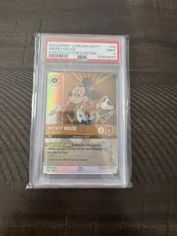 2023 disney lorcana mickey mouse d1 collectors edition PSA 9 - Image 1