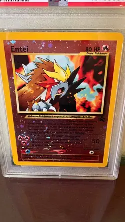 2001 Pokemon Entei 3 Movie Promo #34 Reverse Holo Promo Card PSA 9 - Image 3
