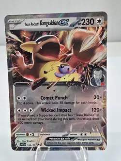 Team Rocket's Kangaskhan EX 162/217 Pokemon Card Ascended Heroes TCG - Image 1